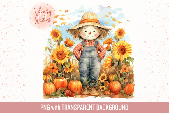 Download Fall Season Scarecrow Watercolor - Season Collection