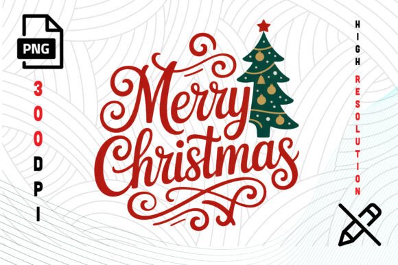 Download Merry Christmas Tree PNG Design - Design Collection