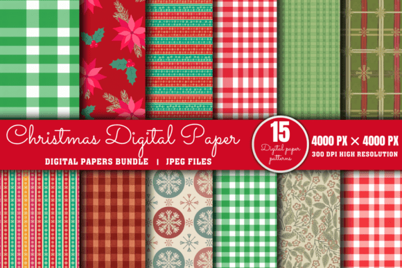 Download Christmas Digital Paper Bundle - Premium Resources