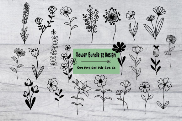 Download Flower Svg Wildflower Bundle Design - Design Collection