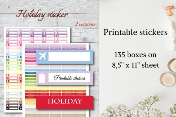 Download Holiday Printable Stickers, Travel Plan - Holiday printable Collection