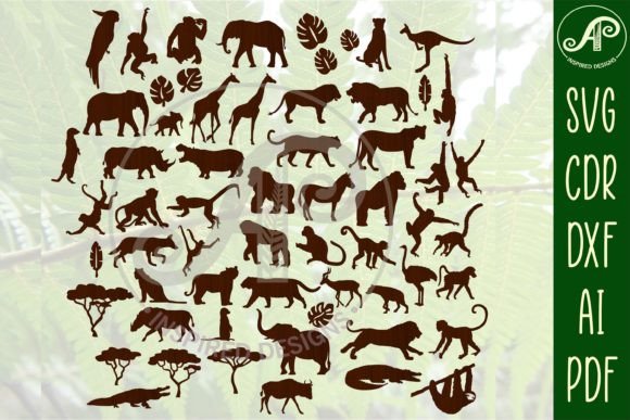 Download Safari Animals SVG Bundle 54 Designs - Design Collection