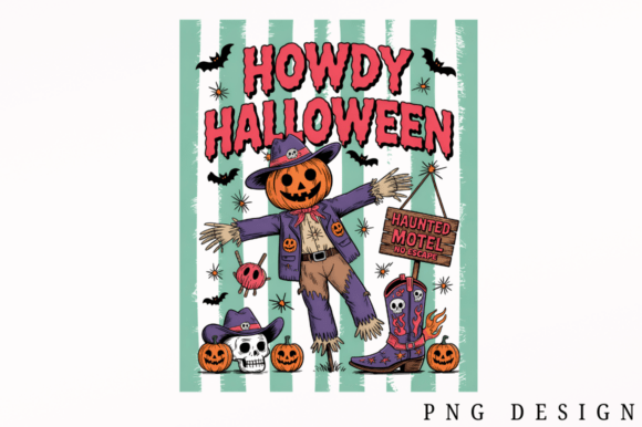 Download Howdy Halloween Scarecrow PNG Design - Design Collection
