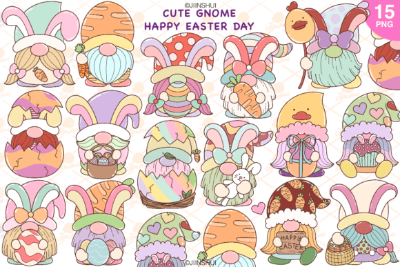 Download Cute Gnome Easter Day Clipart, Png - Cute gnome Collection