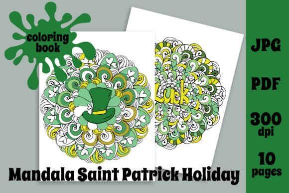 Download Mandala Saint Patrick Holiday Printable - Holiday printable Collection