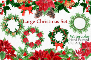 Download Hand Painted Christmas Wreaths and Floral Designs - Design Collection