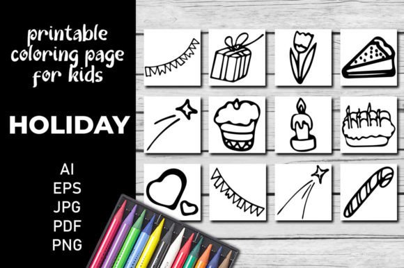 Download Holiday Printable Coloring Pages - Holiday printable Collection