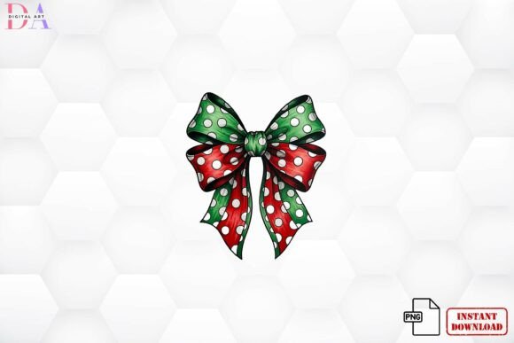 Download Polka Dot Christmas Bow PNG - Premium Bundle
