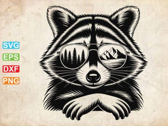 Download Raccoon Forest Scene Svg,Racoon Face Svg - Forest Collection