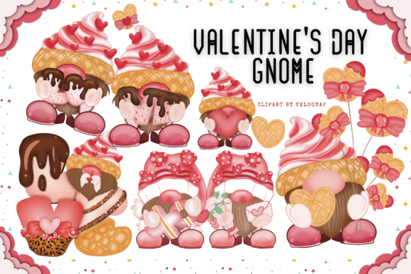 Download Cute Gnome Valentines Day Clipart - Cute gnome Collection