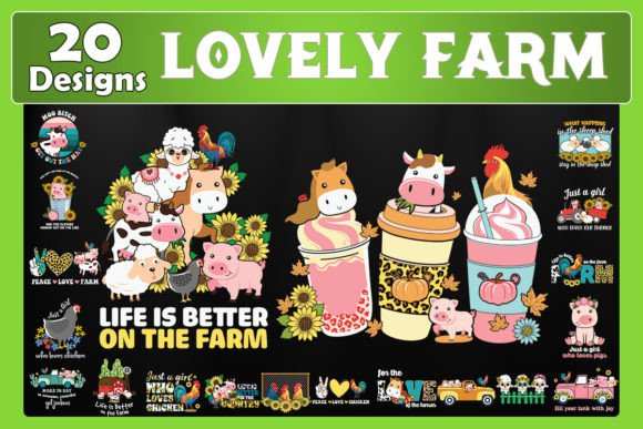 Download Lovely Farm Bundle SVG 20 Designs - Design Collection