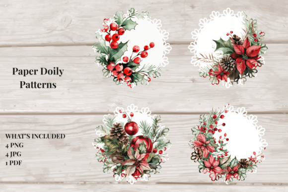Download Christmas Lace Paper Doily Patterns - Premium Resources