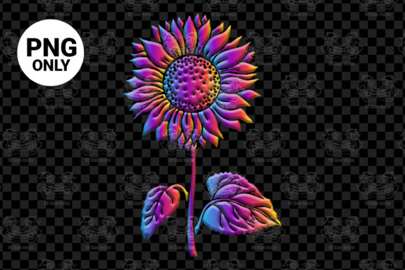 Download Rainbow Sunflower Sublimation Design - Design Collection