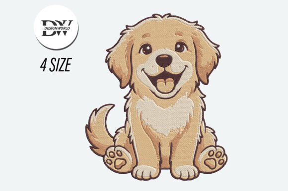 Download Cute Puppy Happy Dog Embroidery Design - Design Collection